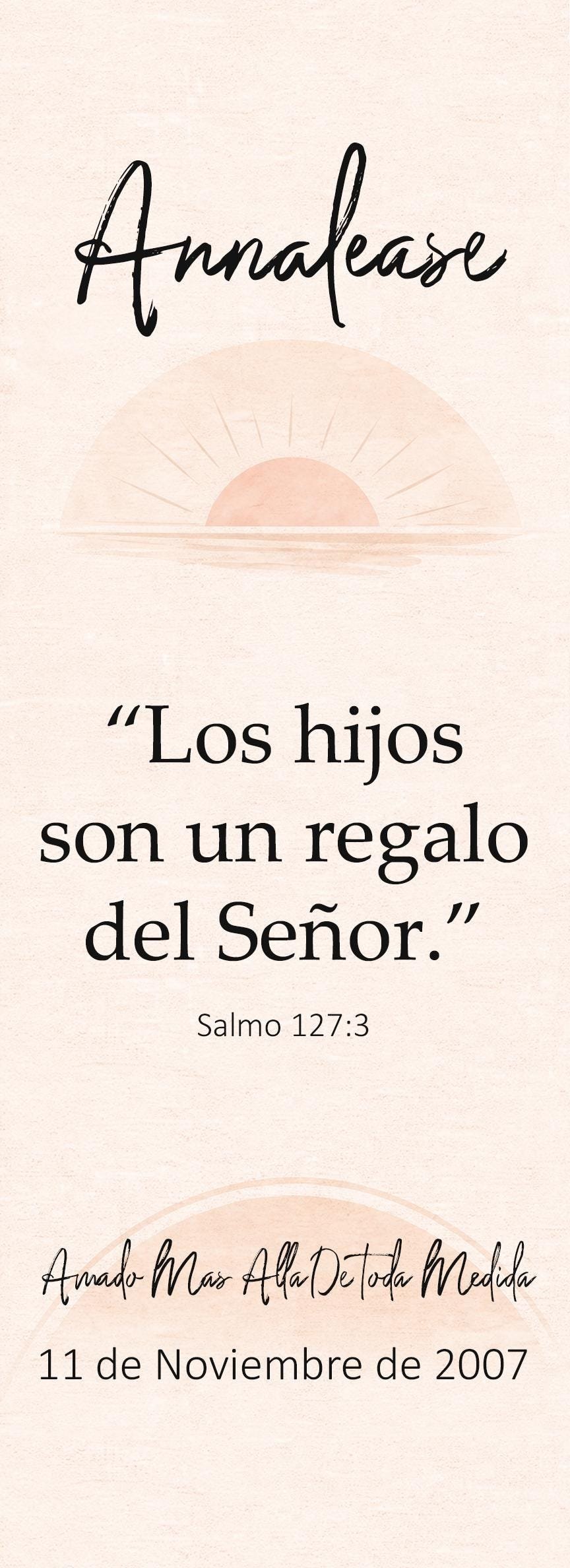 Personalized Christian Kids Banner with Name & Bible Verse | English or Spanish Nursery Decor