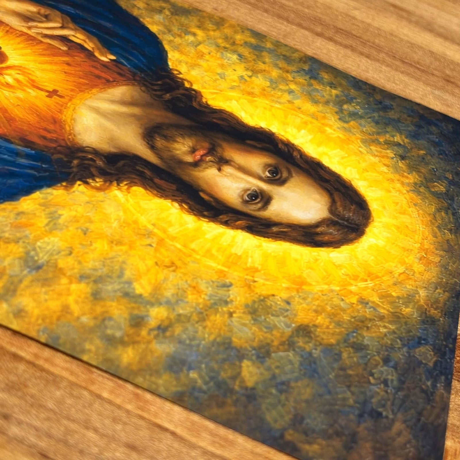 Sacred Heart of Jesus Print Acrylic Wall Art, Christian Faith Decor, Prayer Room Art