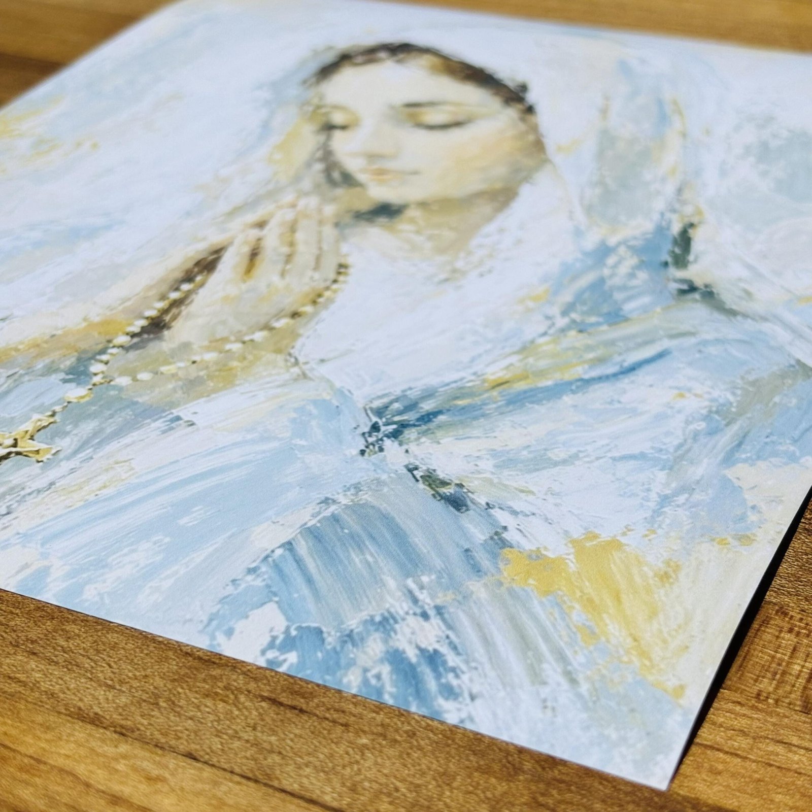 Virgin Mary Acrylic Print | Wall Art, Marian Decor, Christian Home Decor, Faith Wall Print