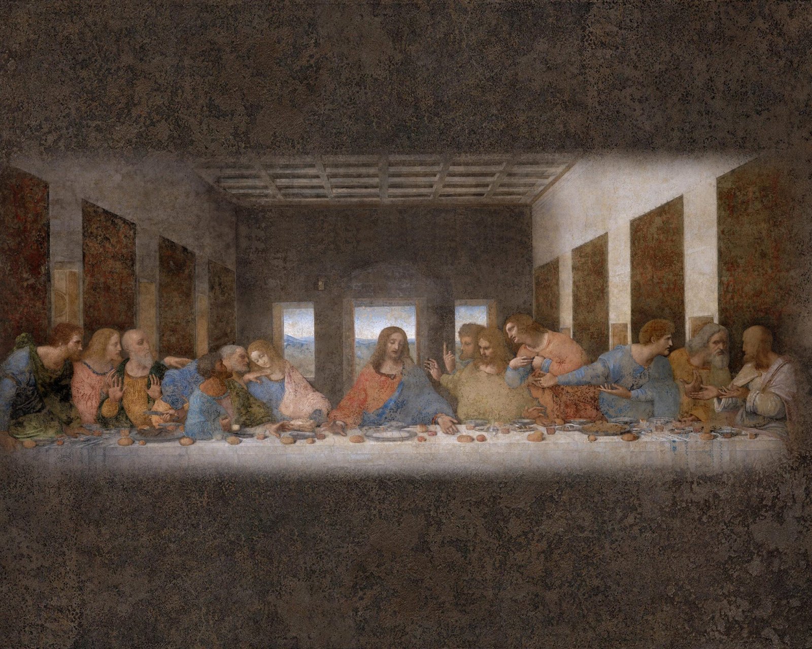 The Last Supper Replica Print | Leonardo da Vinci Wall Art, Christian Wall Decor, Catholic Faith Print