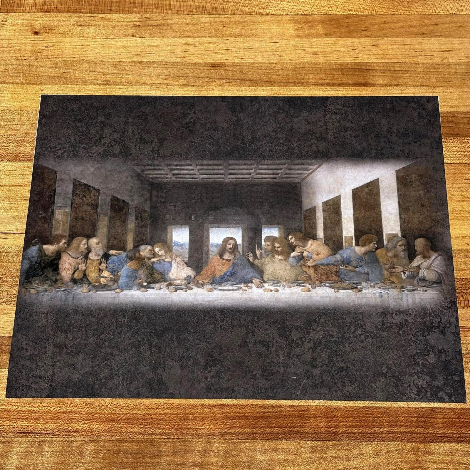 The Last Supper Replica Print | Leonardo da Vinci Wall Art, Christian Wall Decor, Catholic Faith Print