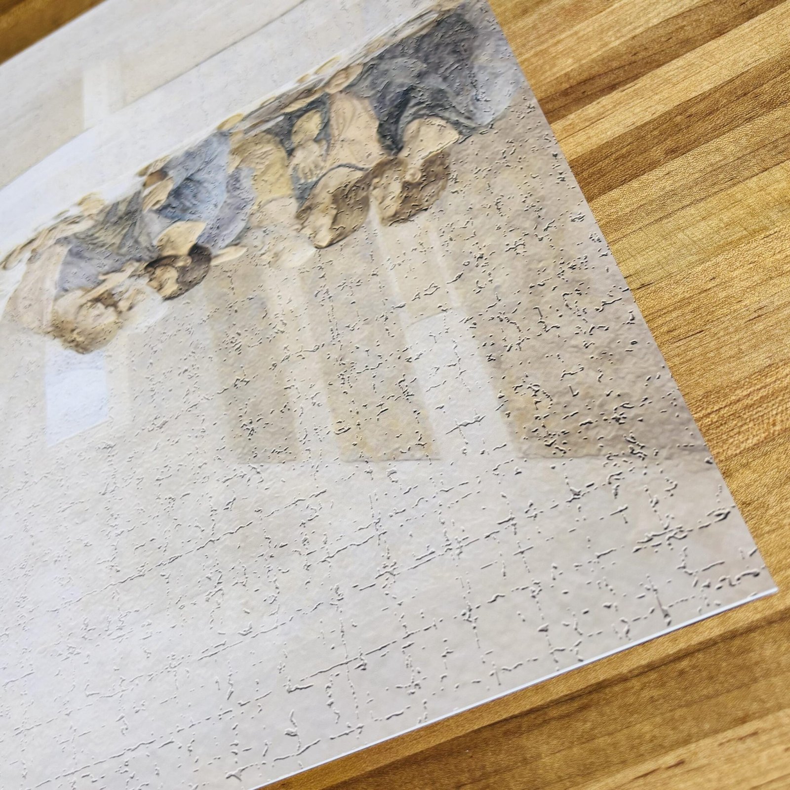 The Last Supper Print | Stucco Wall Art, Catholic Faith Wall Print, Prayer Room Decor