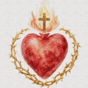 Sacred Heart of Jesus Print | Wall Art, Christian Home Decor, Faith Wall Print