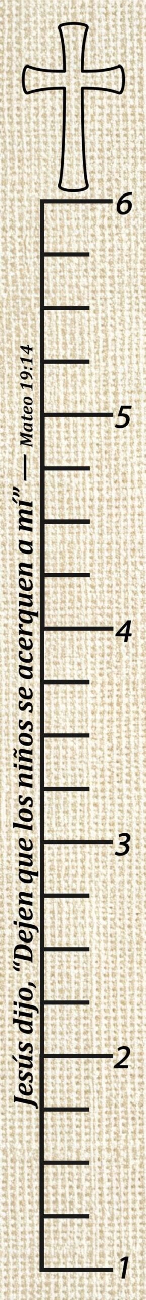 Christian Growth Chart for Kids, Bible Verse Height Ruler, English & Spanish Nursery Decor, Baptism Gift