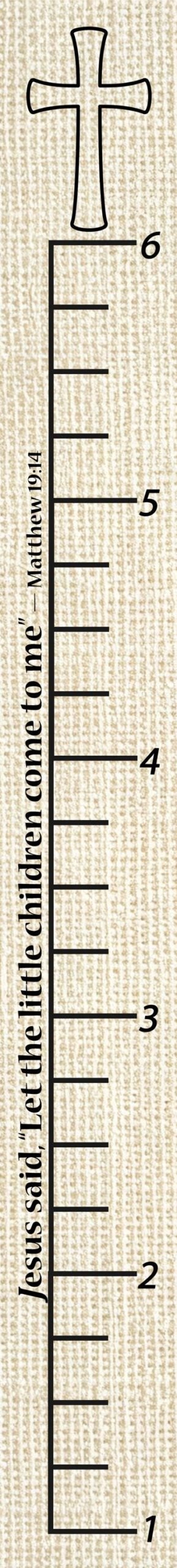 Christian Growth Chart for Kids, Bible Verse Height Ruler, English & Spanish Nursery Decor, Baptism Gift