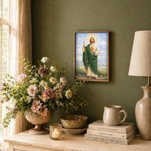 Saint Jude Acrylic Art Print | St. Jude Thaddeus Artwork | Patron Saint of Hope | Christian Home Decor | Unframed Print