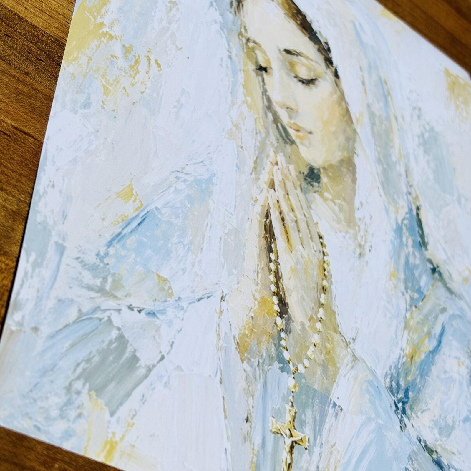 Virgin Mary Acrylic Print | Wall Art, Marian Decor, Christian Home Decor, Faith Wall Print